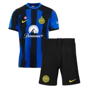 Inter Milan Fotballdrakt Hjemme Fotballdrakt Barn 2023/24 